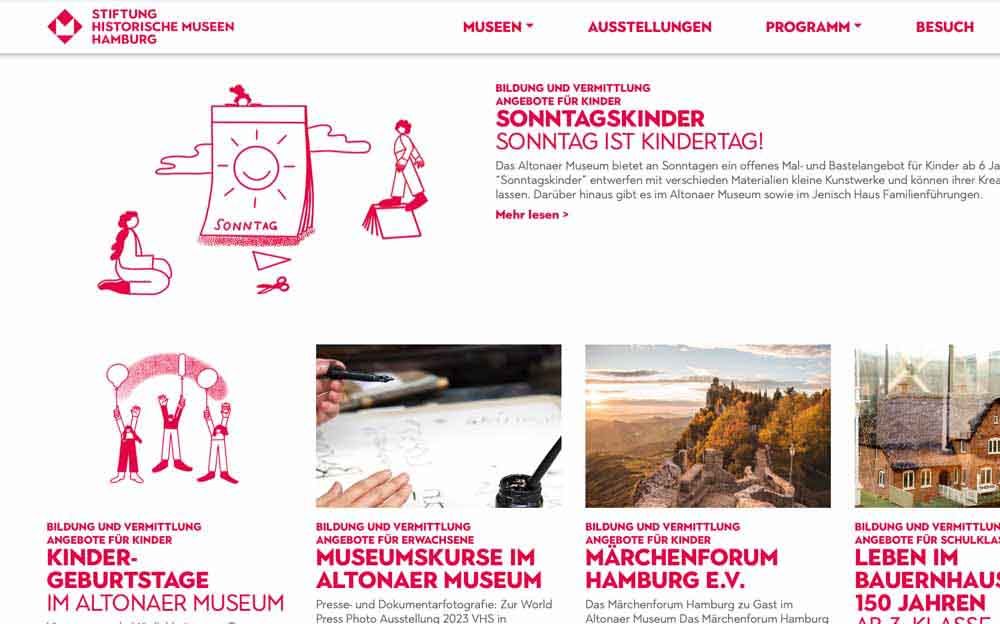 Blogbeitrag Warum Illustrationen für Unternehmen eine gute Entscheidung sind - Museum Hamburg